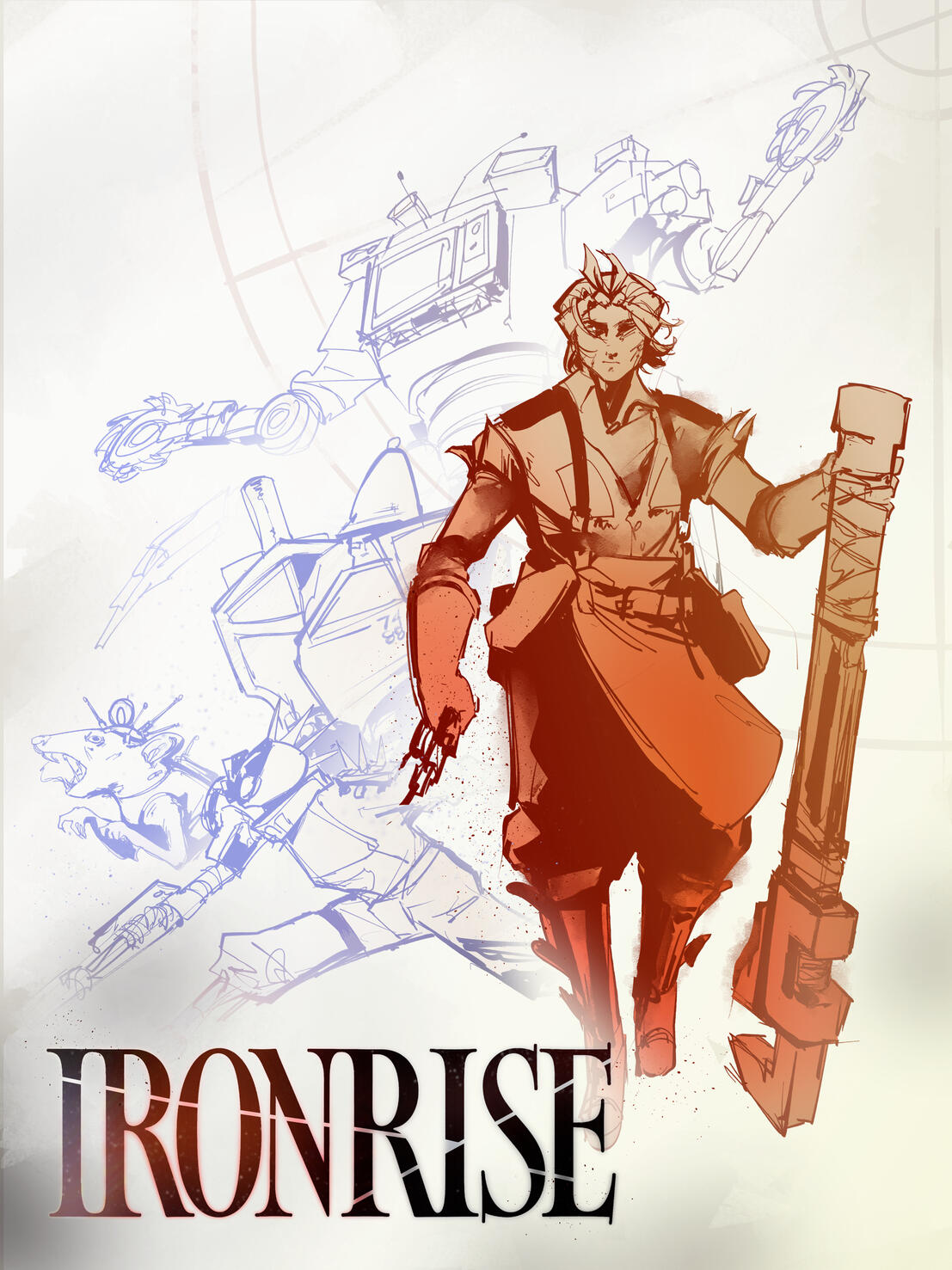 "Ironrise" game poster art